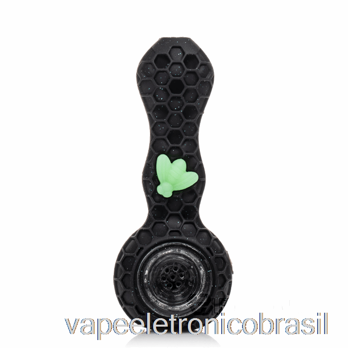 Vape Vaporesso Stratus Bee Colher De Silicone Pantera Brilhante (glitter Black / Uv Green Bee)